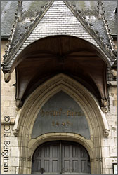 Entrance to the Hotel Dieu in Beaune.