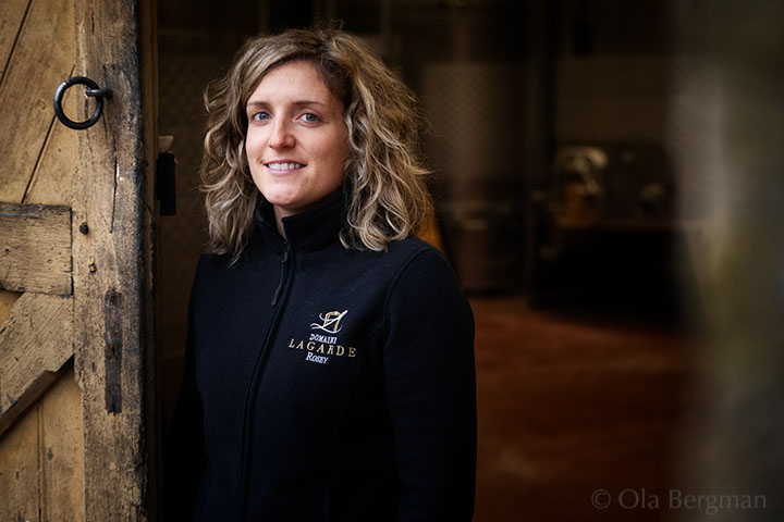 Lucile Lagarde at Domaine Lagarde in Rosey, Burgundy.