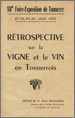 Rétrospective sur la Vigne et le Vin en Tonnerrois – Jean Fromageot