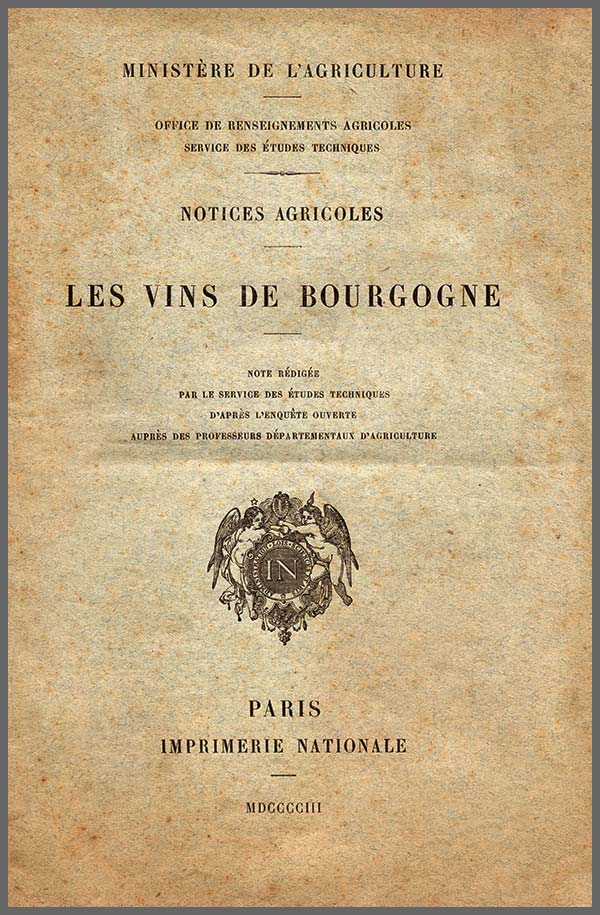 Ministère de l'Agriculture - Les vins de Bourgogne