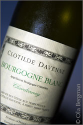 Bourgogne Blanc - Clotilde Davenne, Domaine Les Temps Perdus